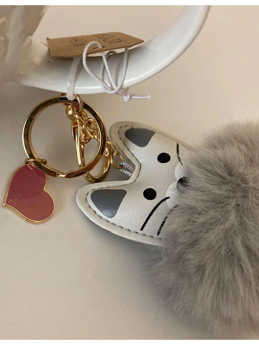 Cat mug with keychain nwt gift set
